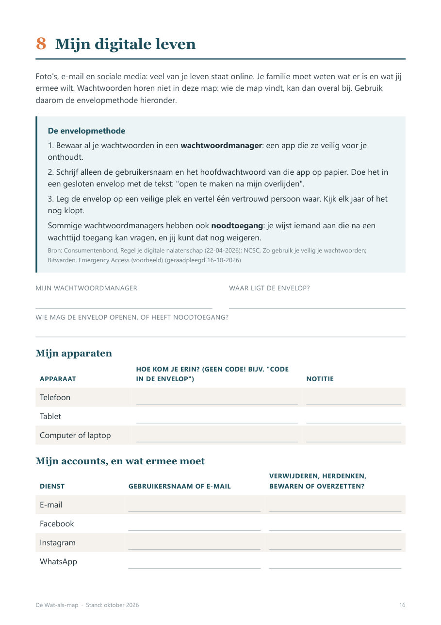 Pagina: mijn digitale leven